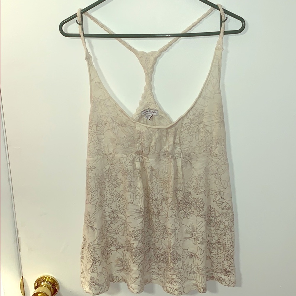 American Eagle AE Large Floral Tank Top